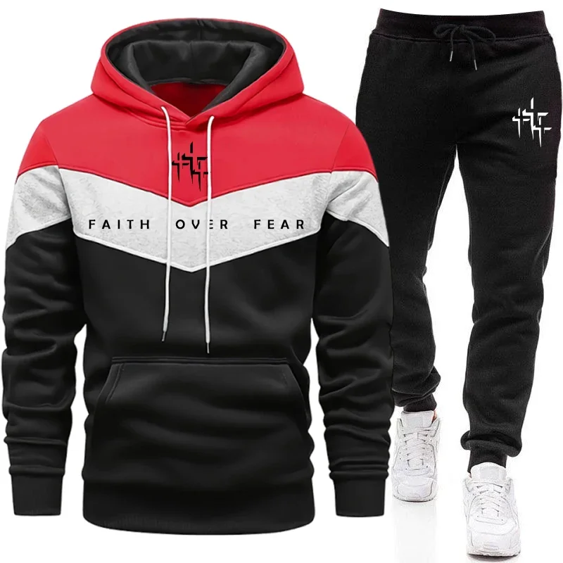 Faith Over Fear Men's Tracksui - огляд і ціна Winter Clothing Men