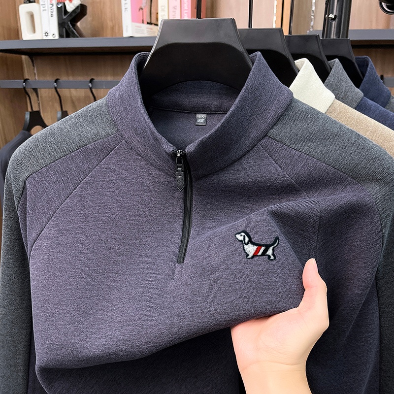 New Men's Mock Neck Quarter Zi - огляд і ціна Winter Clothing Men