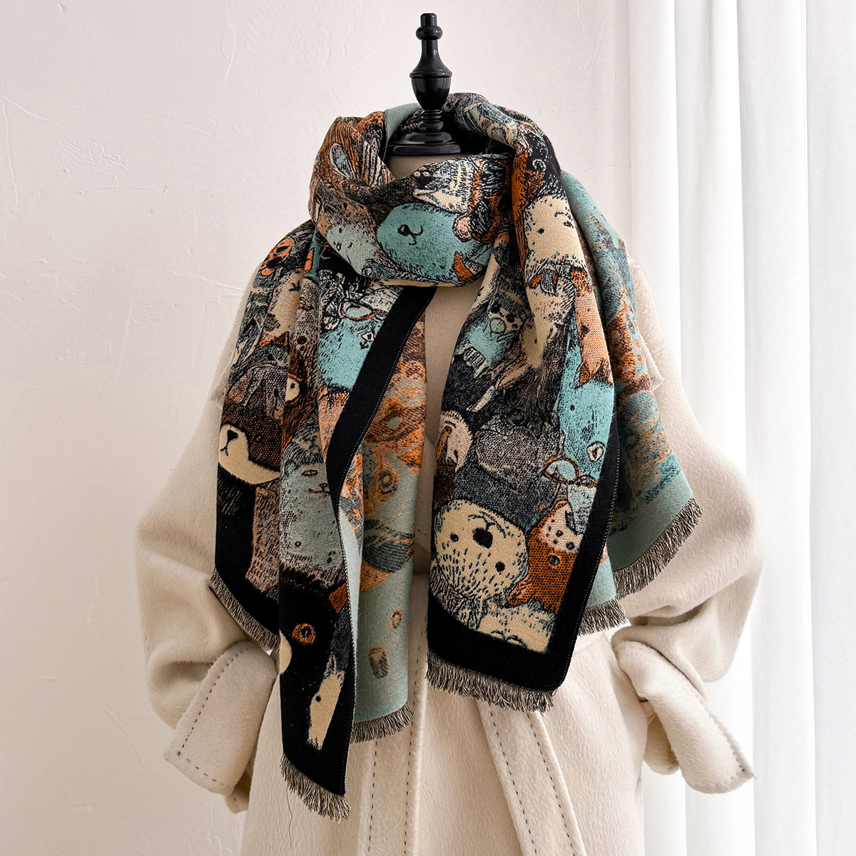 Women Imitation Cashmere Scarf - огляд і ціна Cashmere Scarf Wrap