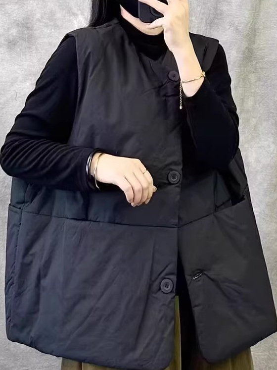 Retro Short Sleeveless Vest Wo - огляд і ціна Winter Clothing Needs
