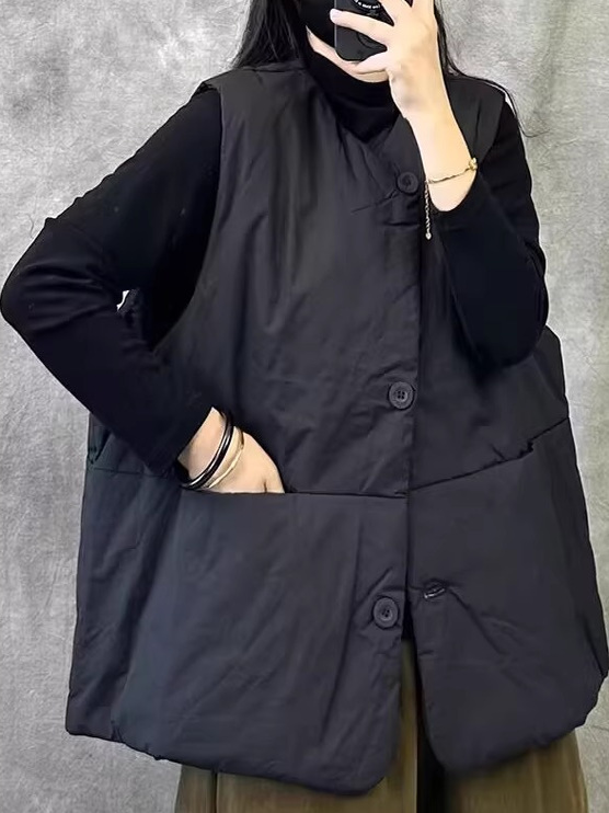 Retro Short Sleeveless Vest Wo - огляд і ціна Winter Clothing Needs