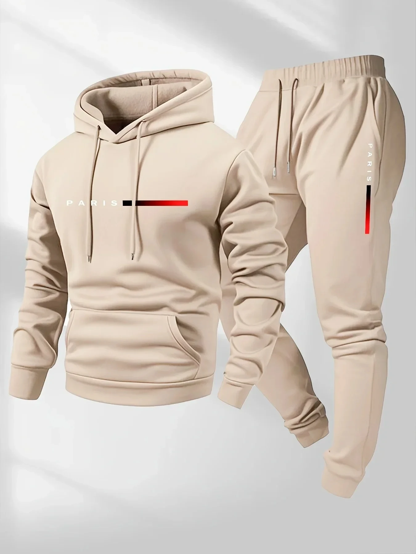 PARIS Letter Print Sweatshirt  - огляд і ціна Winter Clothing Men