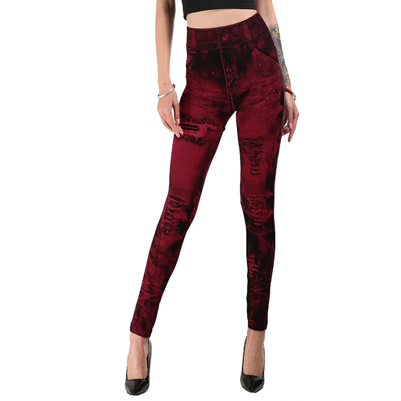 Women Imitation Jeans Stretch  - огляд і ціна Winter Clothing On Sale