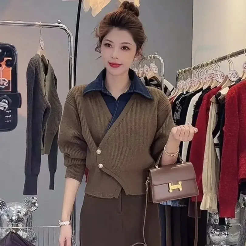 Women's Polo Shirts Knitted Ba - огляд і ціна Winter Clothing On Sale