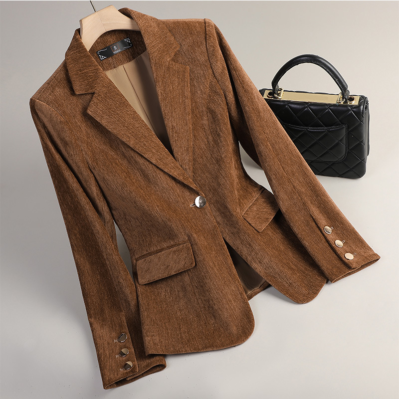 Yellow Gold Velvet Blazer Wome - огляд і ціна Yellow Winter Clothing