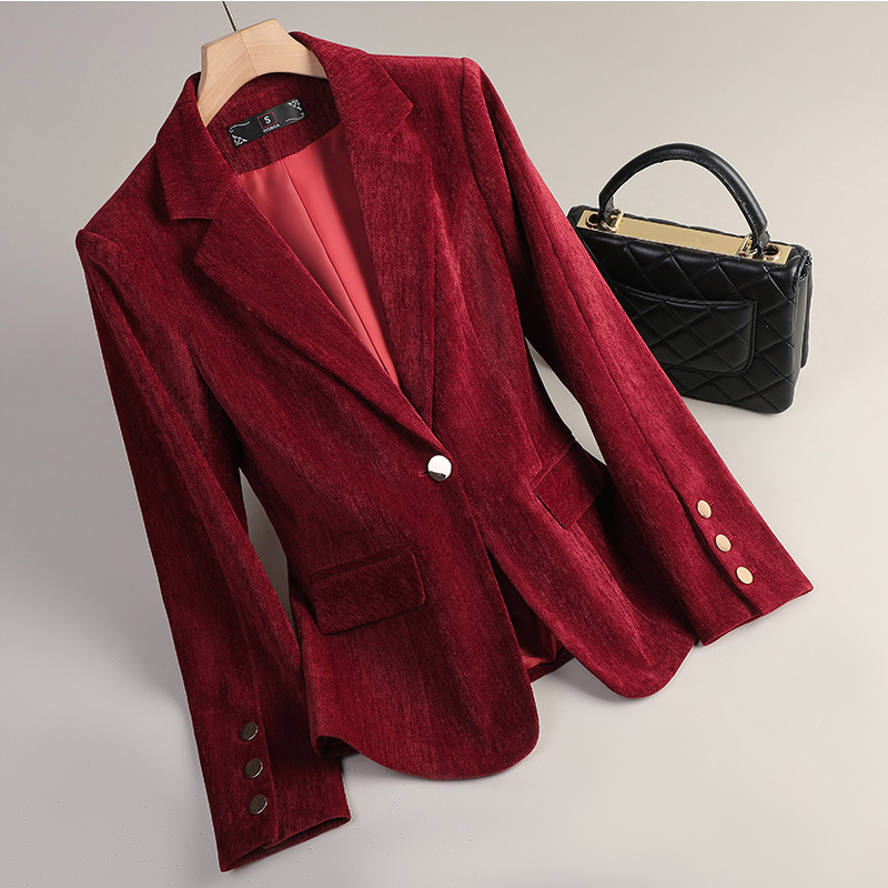 Yellow Gold Velvet Blazer Wome - огляд і ціна Yellow Winter Clothing