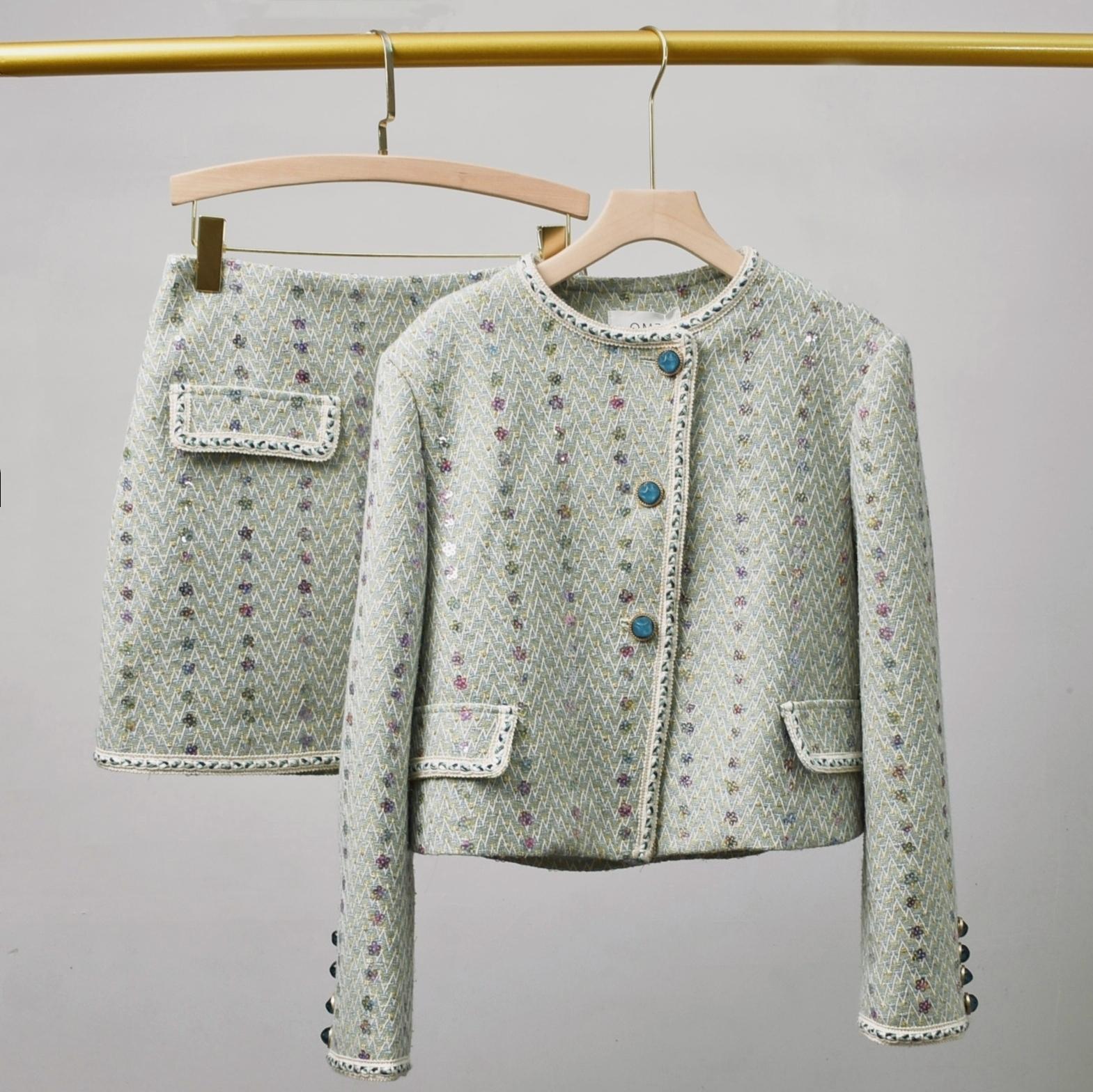 Women Elegant Tweed Luxury Sui - огляд і ціна Winter Clothing Vintage