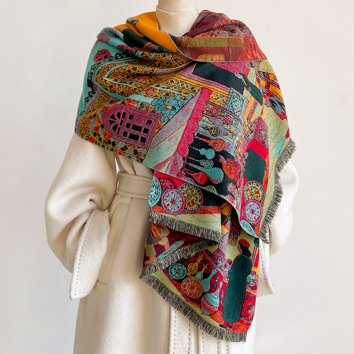 Women Imitation Cashmere Scarf - огляд і ціна Cashmere Scarf Wrap