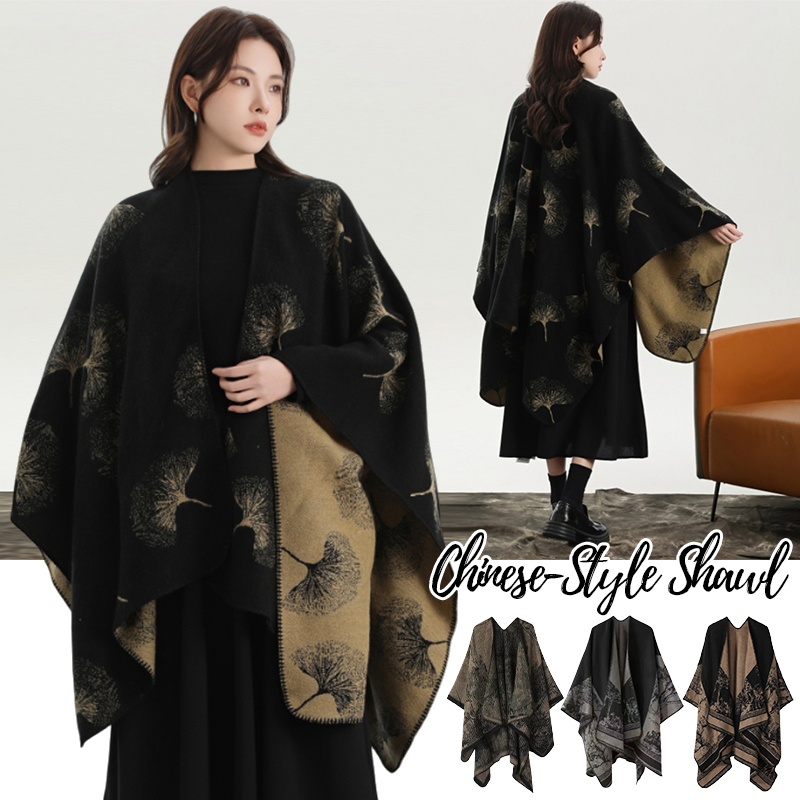 Printed Knitted Shawl for Wome - огляд і ціна Winter Clothing Ideas For Women