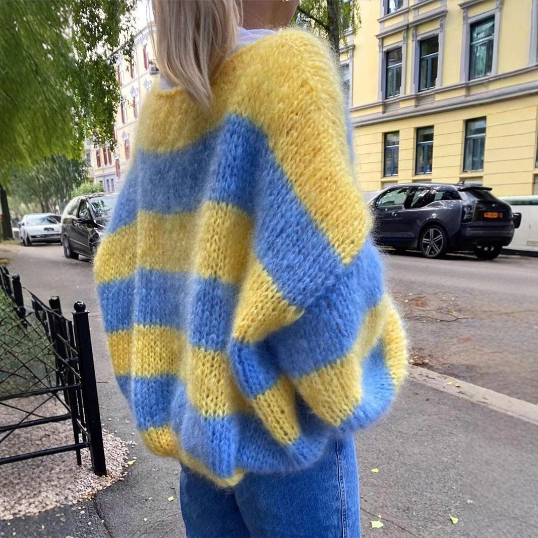 Casual Blue & Yellow Striped K - огляд і ціна Yellow Winter Clothing