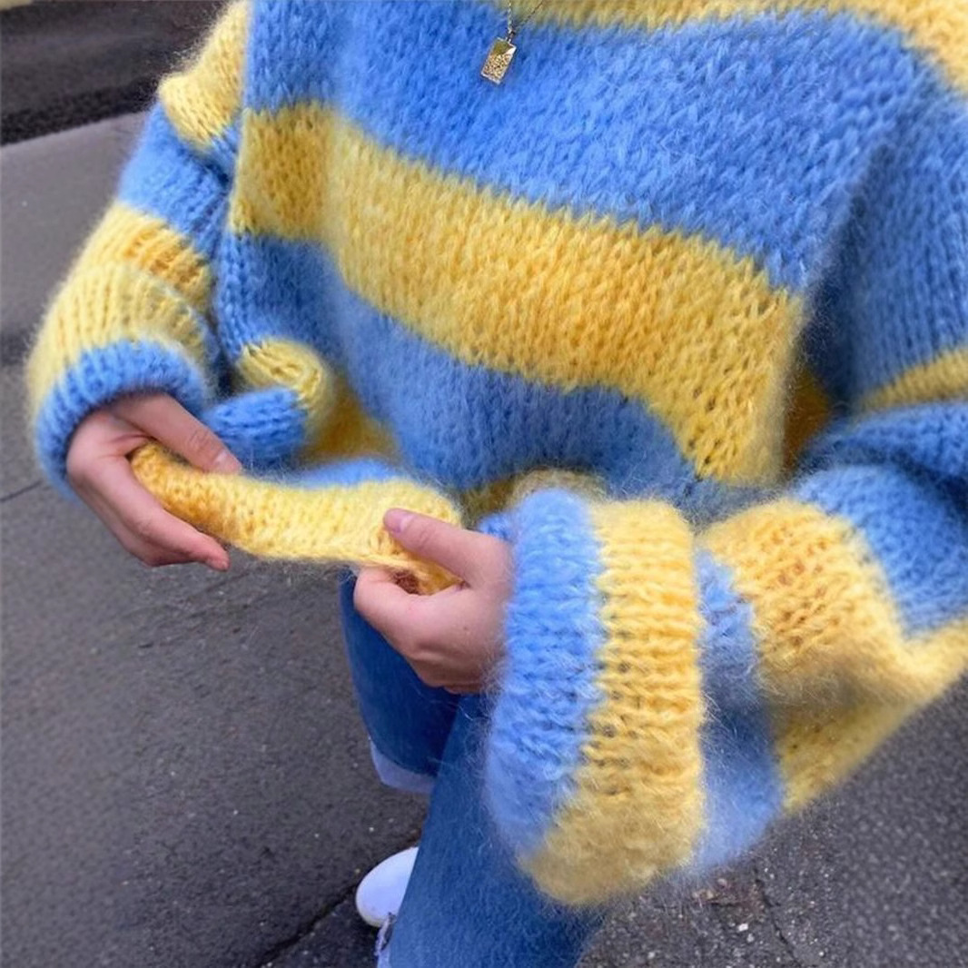Casual Blue & Yellow Striped K - огляд і ціна Yellow Winter Clothing