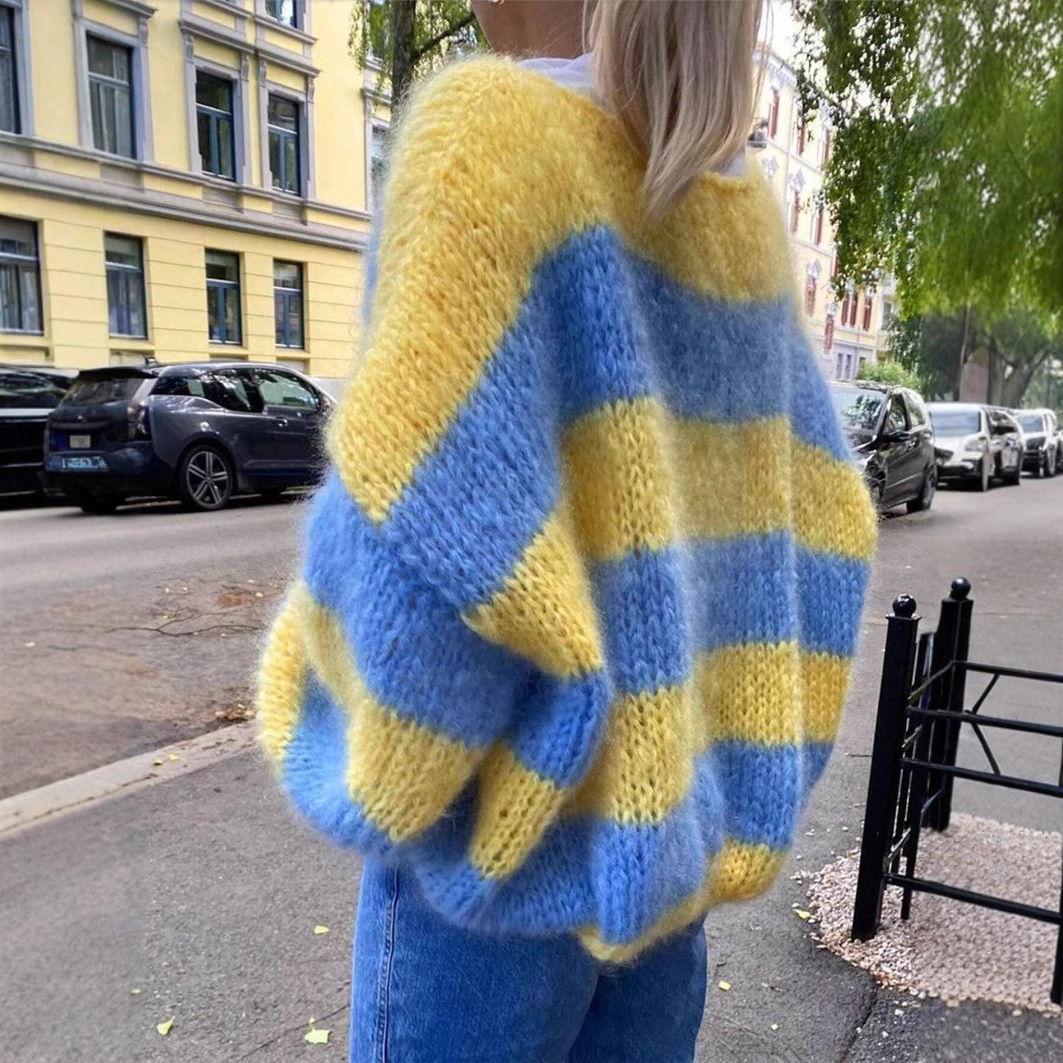 Casual Blue & Yellow Striped K - огляд і ціна Yellow Winter Clothing