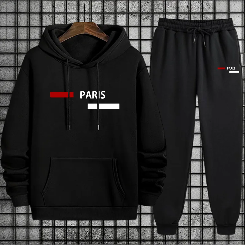 Men's Tracksuit Casual Hooded  - огляд і ціна Winter Clothing Men